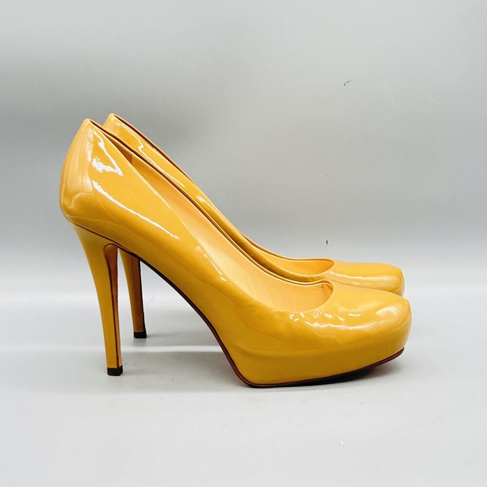 Kate Spade Shoes Womens 9.5 Nude Patent Leather Platform Stiletto Heels Pumps